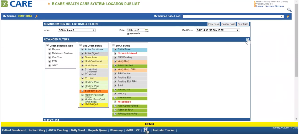 screenshot of B Care